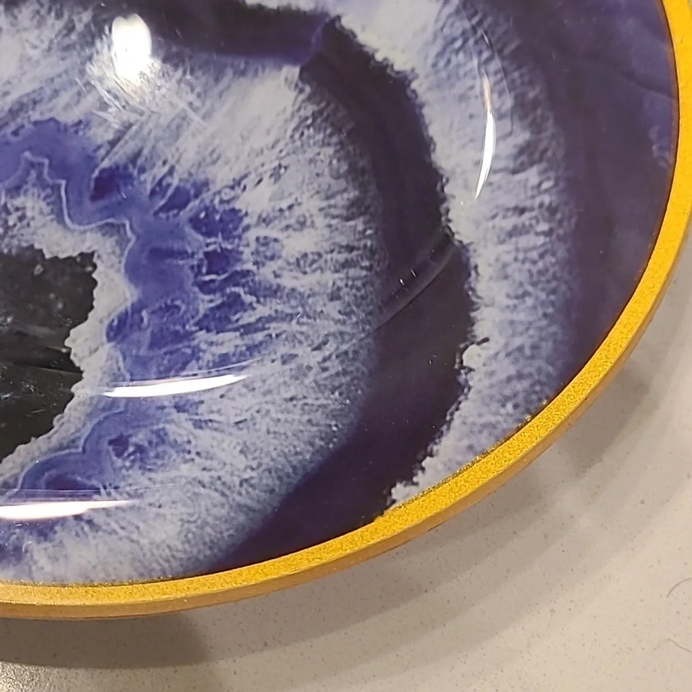 Geode Inspired Shallow bowl/ plate